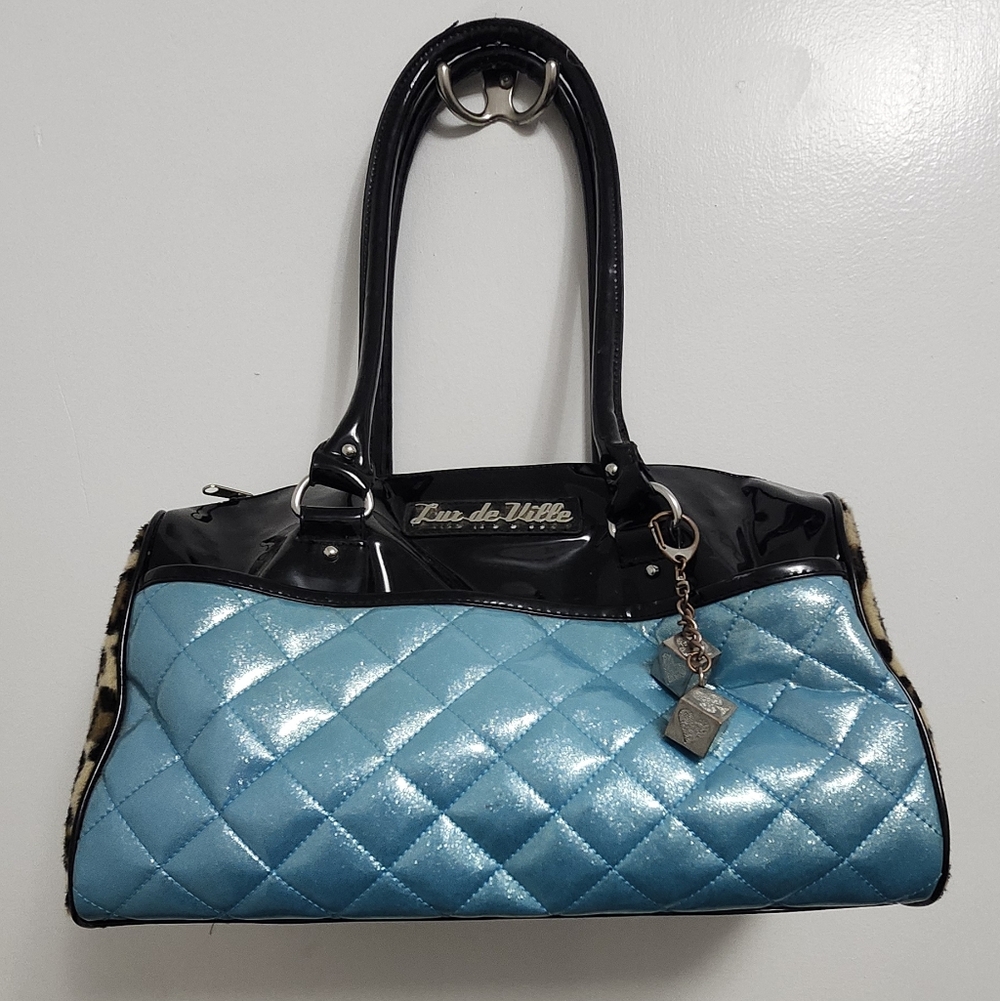 Lux de Ville Villian Sparkle Blue Tote